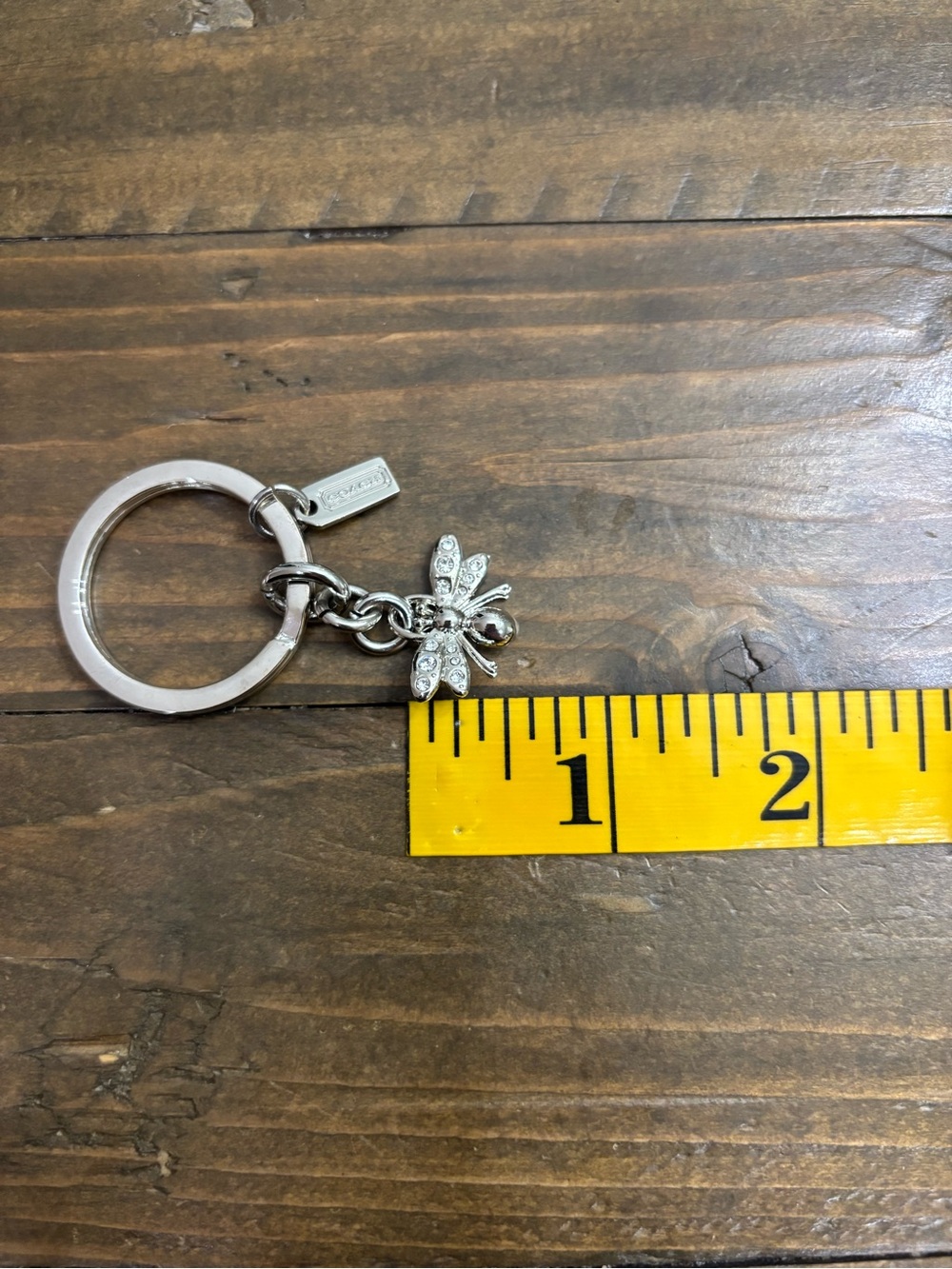 Coach Silver Bug Key Ring Bag Charm - Picture 4 of 4